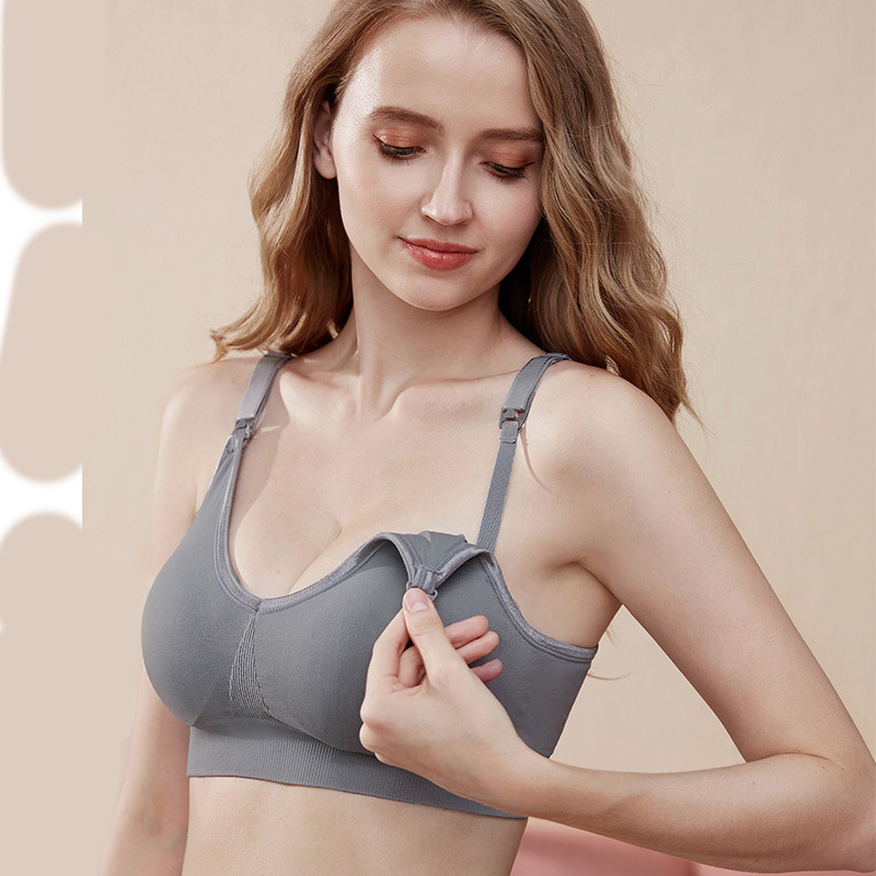 Nursing Bra Sleep - Naadloze, comfortabele draadloze zwangerschaps- en borstvoedingsbeha,