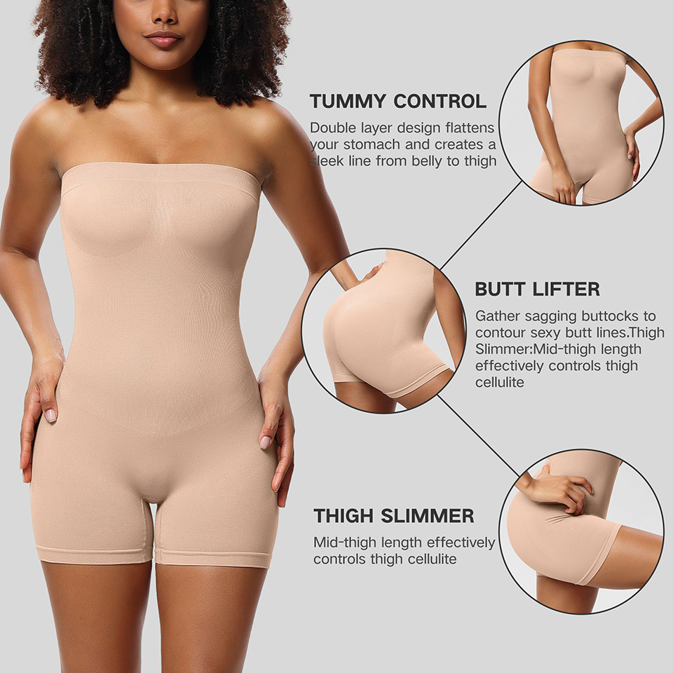Strapless Shapewear bodysuit B - Shapewear Bodysuit Firm recensie en prijs